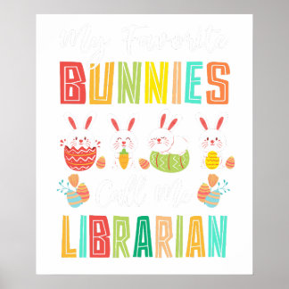 meine Lieblingskaninchen nennen mich Bibliothekar, Poster