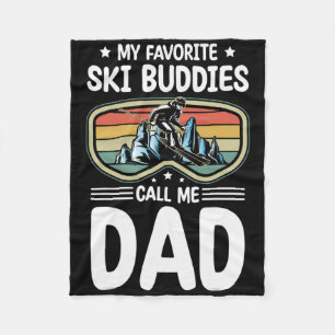 Meine Lieblingskifreunde nennen mich Papa Skifahre Fleecedecke