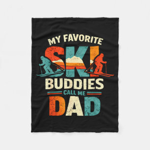 Meine Lieblingskifreunde nennen mich Papa Skifahre Fleecedecke