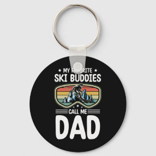 Meine Lieblingskifreunde nennen mich Papa Skifahre Schlüsselanhänger