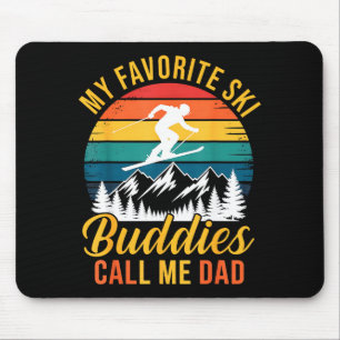 Meine Lieblingskifreunde nennen mich Papa Vintage Mousepad