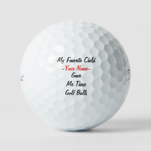 Meine Lieblingskind Hat Mir Diese Golfbälle Gesche