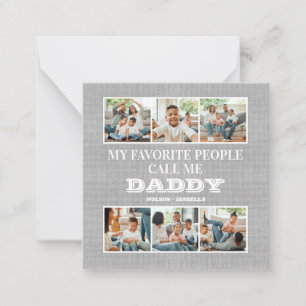Meine Lieblingsleute nennen mich Daddy am Vatertag Mitteilungskarte