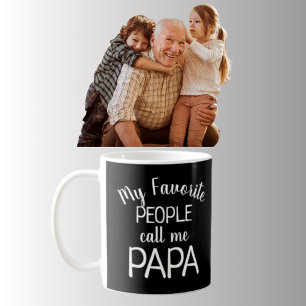 Meine Lieblingsleute nennen mich Papa Foto Enkelki Kaffeetasse