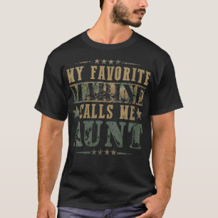 Meine Lieblingsmarine nennt mich Tante Veteran D T-Shirt