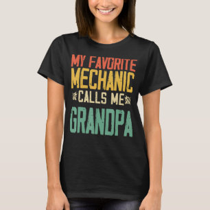 Meine Lieblingsmechanik nennt mich Opa Vintag Rett T-Shirt