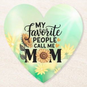 Meine Lieblingsmenschen nennen Mama Lustiges Mama- Untersetzer
