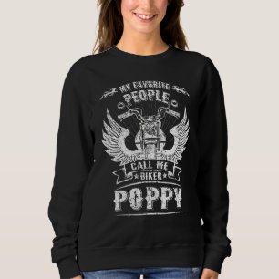 Meine Lieblingsmenschen nennen mich Biker Poppy Gr Sweatshirt