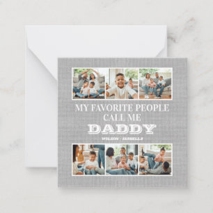 Meine Lieblingsmenschen nennen mich Daddy am Vater Mitteilungskarte