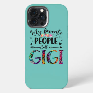 Meine Lieblingsmenschen nennen mich Gigi Floral Le iPhone 13 Pro Max Hülle