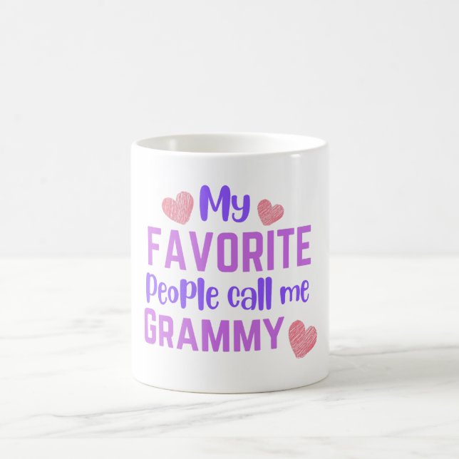 Meine Lieblingsmenschen nennen mich Grammy Kaffeetasse (Mittel)