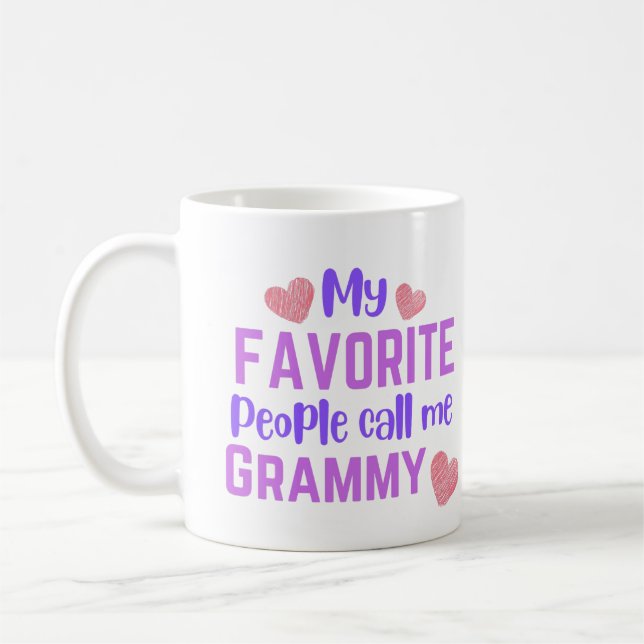 Meine Lieblingsmenschen nennen mich Grammy Kaffeetasse (Links)