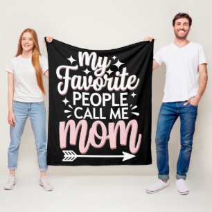 Meine Lieblingsmenschen nennen mich Mama Muttertag Fleecedecke