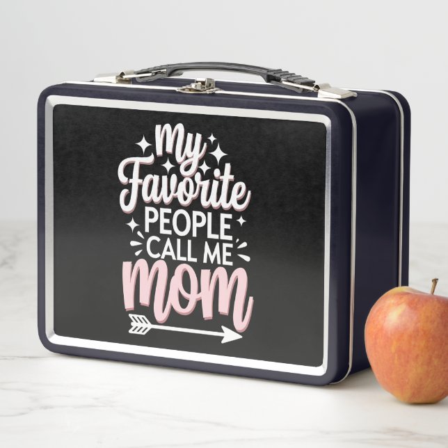 Meine Lieblingsmenschen nennen mich Mama Muttertag Metall Brotdose (Beispiel)