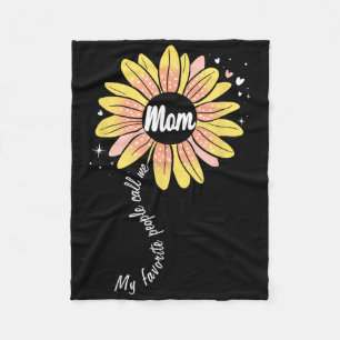 Meine Lieblingsmenschen nennen mich Mom Sonnenblum Fleecedecke
