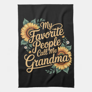 Meine Lieblingsmenschen nennen mich Oma am Muttert Geschirrtuch