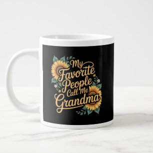 Meine Lieblingsmenschen nennen mich Oma am Muttert Jumbo-Tasse