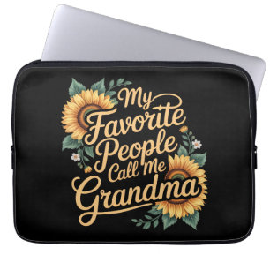 Meine Lieblingsmenschen nennen mich Oma am Muttert Laptopschutzhülle