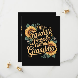 Meine Lieblingsmenschen nennen mich Oma am Muttert Save The Date