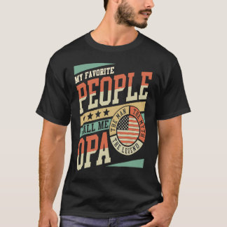Meine Lieblingsmenschen nennen mich Opa Männer Vin T-Shirt