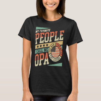 Meine Lieblingsmenschen nennen mich Opa Männer Vin T-Shirt