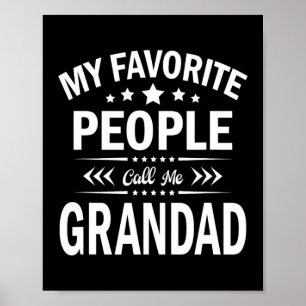 Meine Lieblingsmenschen nennen mich Opa Vatertag Poster