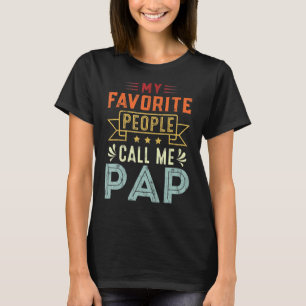 Meine Lieblingsmenschen nennen mich Pap Retro Vate T-Shirt