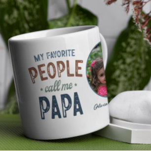 Meine Lieblingsmenschen nennen mich Papa Personali Kaffeetasse