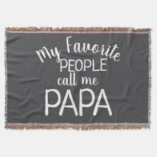 Meine Lieblingsmenschen nennen mich Papa Schwarzwe Decke