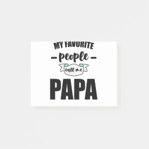 Meine Lieblingsmenschen nennen mich Papa Vater Neu Post-it Klebezettel