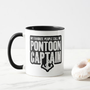 Meine Lieblingsmenschen nennen mich Ponton-Kapitän Tasse