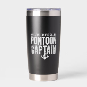 Meine Lieblingsmenschen nennen mich Ponton-Kapitän Thermobecher