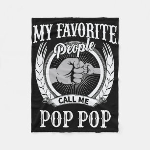 Meine Lieblingsmenschen nennen mich Pop Pop Großva Fleecedecke