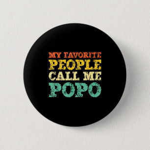 Meine Lieblingsmenschen nennen mich popo vintage Button