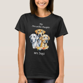 Meine Lieblingsmenschen sind Hunde T-Shirt