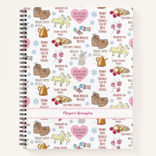 Meine Lieblingsmusik Personalisiert Notizbuch (Vorderseite)