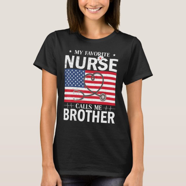 Meine Lieblingsnahrung nennt mich "Brother America T-Shirt (Vorderseite)