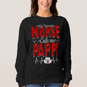 Meine Lieblingsnahrung nennt mich Pappy Nursing Pa Sweatshirt
