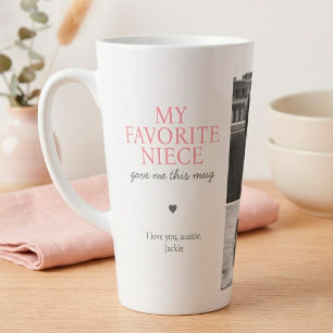 Meine Lieblingsnichte Personalisierte Fotocollage Milchtasse