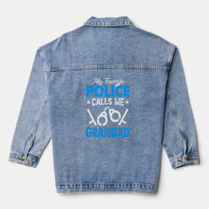 Meine Lieblingspolizei nennt mich Großvater Vatert Jeansjacke