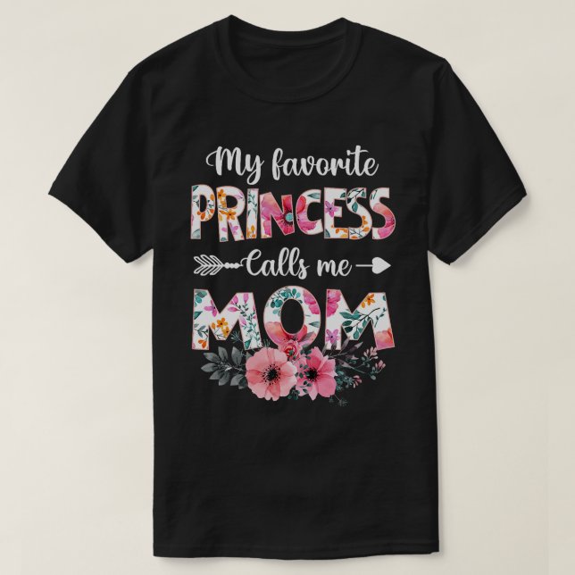 Meine Lieblingsprinzessin nennt mich Mama Tochter  T-Shirt (Design vorne)