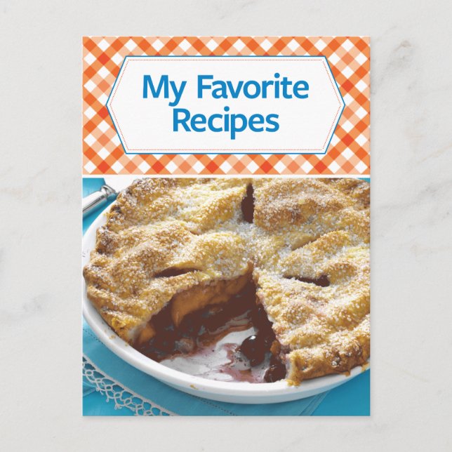 Meine Lieblingsrezepte Postkarte (Vorderseite)