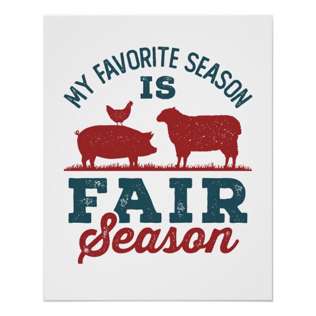 Meine Lieblingssaison ist Fair Season Landkreis Fa Poster (Vorderseite)