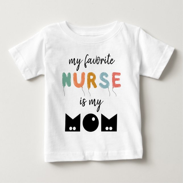 Meine Lieblingsschwester ist meine Mama Niedlich P Baby T-shirt (Vorderseite)