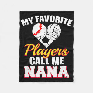 Meine Lieblingsspieler Baseball Volleyball Fußball Fleecedecke