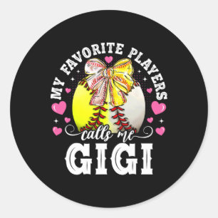 Meine Lieblingsspieler nennen mich Gigi Bysebyll S Runder Aufkleber