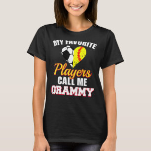 Meine Lieblingsspieler nennen mich Grammy Soccer S T-Shirt