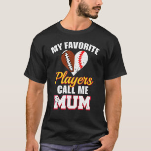 Meine Lieblingsspieler nennen mich Mum Rugby Footb T-Shirt