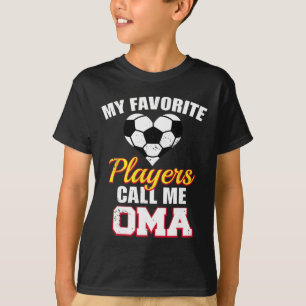 Meine Lieblingsspieler nennen mich Oma Lustige Fuß T-Shirt