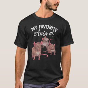 Meine Lieblingstierratte Haustier Besitzer Rodent T-Shirt